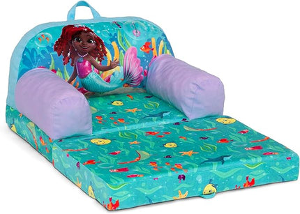 Delta Children Cozee Buddy Flip-Out Kids Chair, Disney Junior’s Ariel - LeafyLoom
