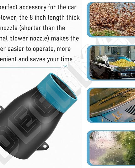 DECKMAN 191L13-5 191B21-6 Blower Nozzle Adapter/197889-6 Flat End Nozzle Attachment/Car Drying Nozzle Compatible with Makita Leaf Blowers XBU03Z XBU03SM1 XBU02Z XBU03 DUB362 - LeafyLoom