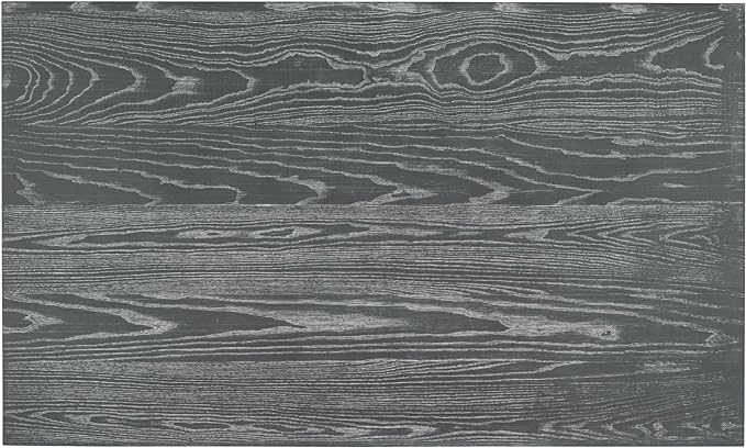 6-Piece Retro Style Rectangular Dining Table Set with Unique Legs and 4 Upholstered Chairs & 1 Bench for Kitchen, Breakfast Nook, Living Room, Gray Wash, 59.8" L x 35.8" W x 30" H - LeafyLoom