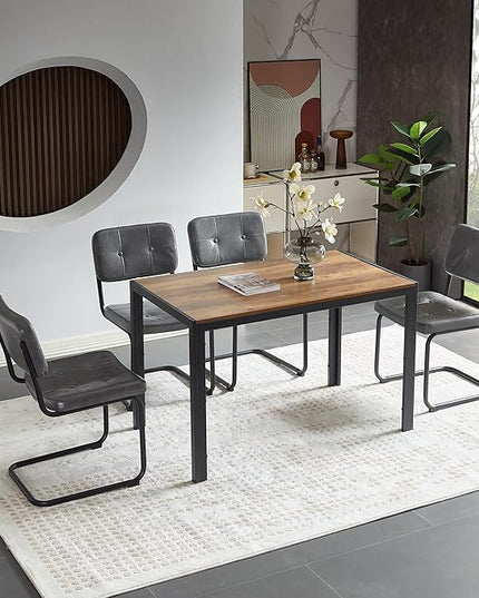 NicBex Haerin-SD-00366-LWJ Dining Chairs, 18.7"x22.2"x32.9", Light Gray - LeafyLoom