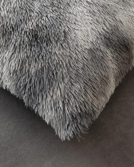 Tie dye Dark Gray Plush Fluffy Comforter Cover Set Queen - Ultra Soft Faux Fur tie dye Bedding Sets 3 Pieces (1 Shaggy Duvet Cover + 2 Pillow case) Fluffy Bed Set (Tie Dye Dark Gray, Queen) - LeafyLoom