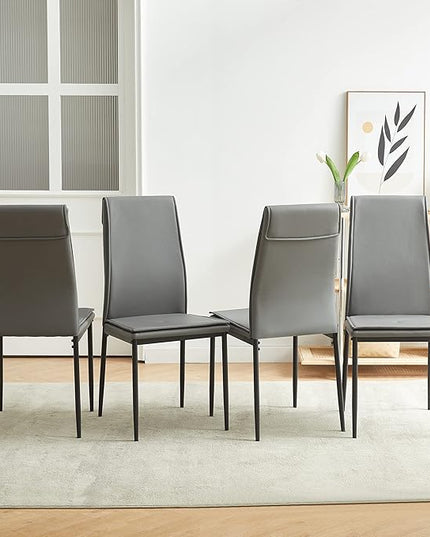 NicBex Haerin-SD-00289-LWJ Dining Chairs, 17.1"x14.6"x37.7", Grey - LeafyLoom