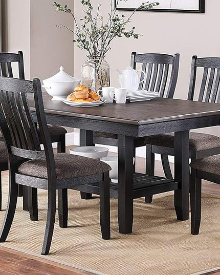 NicBex Hachi-DT-00150-DX-1 Dining Table, 64" x 40" x 30", Coffee - LeafyLoom