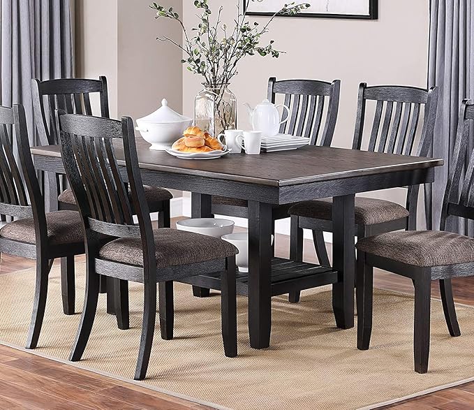 NicBex Hachi-DT-00150-DX-1 Dining Table, 64" x 40" x 30", Coffee - LeafyLoom