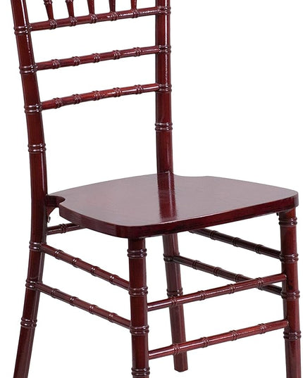 Flash Furniture 2 Pack HERCULES Series Mahogany Wood Chiavari Chair - LeafyLoom