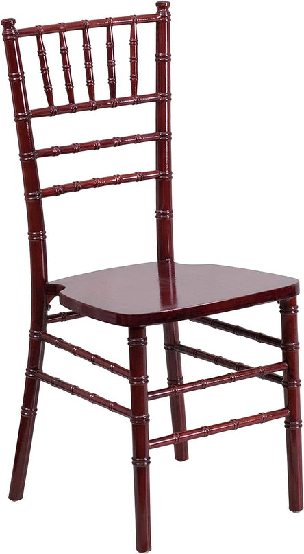 Flash Furniture 2 Pack HERCULES Series Mahogany Wood Chiavari Chair - LeafyLoom
