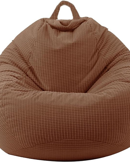 Stuffed Animal Storage Bean Bag Chair Cover (No Filler) Washable Ultra Soft Corduroy Bean Bag Cover for Organizing Plush Toys, Bean Bag for Adults - LeafyLoom