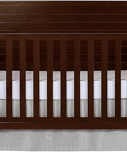 Cape Cod 5-in-1 Convertible Crib in Espresso, Greenguard Gold Certified, 55x30x44.5 Inch (Pack of 1) - LeafyLoom