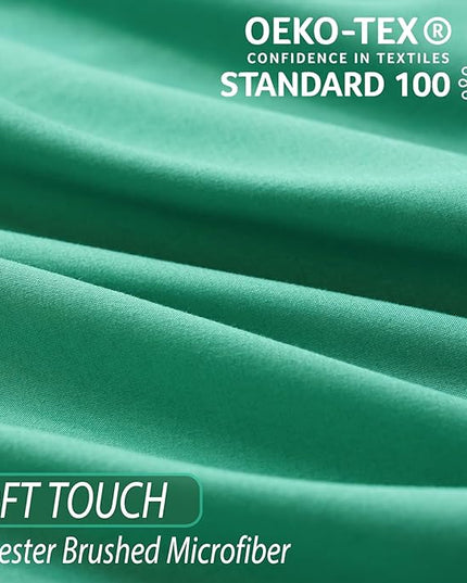 Whitney Home Textile Queen Sheet Set - 4 Piece Soft Breathable Bed Sheets for Queen Size Bed, Deep Pocket Lxuury Brushed Sheets, Hotel Bedding Sheets and Pillowcases, Wrinkle Free Oeko-Tex Sheets - LeafyLoom