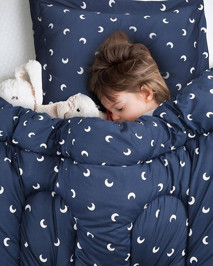Utopia Bedding All Season Moon Comforter Set with 2 Pillow Cases, 3 Piece Soft Brushed Microfiber Kids Bedding Set for Boys/Girls, Machine Washable (Twin) - LeafyLoom