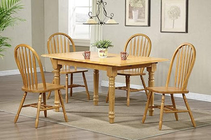 Sunset Trading Oak Selections Dining Chair, Light Finish - LeafyLoom