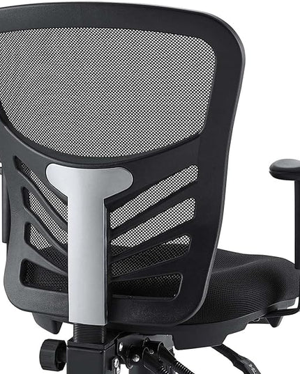 Modway EEI-757-BLK Articulate Ergonomic Mesh Office Chair in Black - LeafyLoom