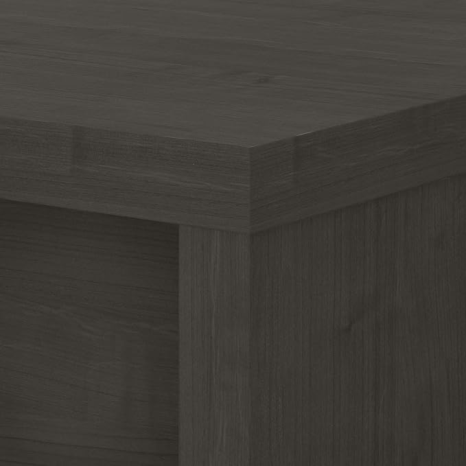 Bush Business Furniture Echo Computer Desk, 72W, Charcoal Maple - LeafyLoom