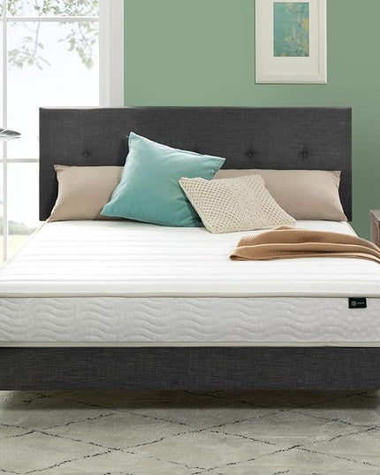 ZINUS 6 Inch Foam and Spring Hybrid Mattress [New Version], Full, Fiberglass free, Medium Firmness, Durable Support, Certified Safe Foams & Fabric, Mattress in A Box - LeafyLoom