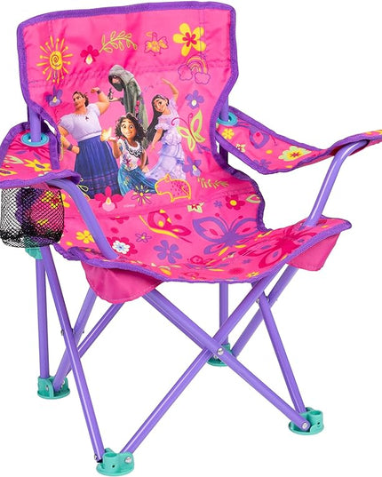 Disney's Encanto Kids Chair Foldable for Camping, Sports or Patio with Carry Bag, Toddlers 24M+ - LeafyLoom
