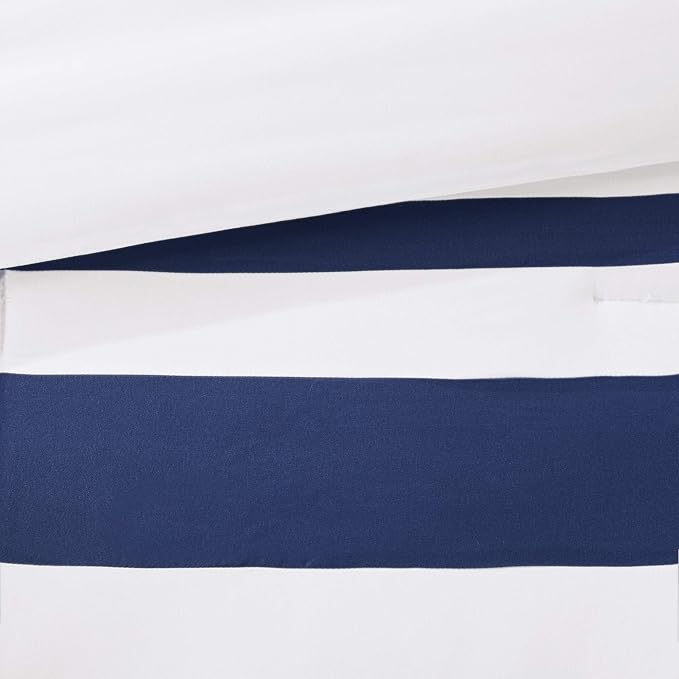 Madison Park Heritage Comforter Quilt Combo Set - Modern Luxury Design, All Season Down Alternative Bedding, Matching Shams, Decorative Pillows, King/Cal King(104"x92"), Color Block Navy 8 Piece - LeafyLoom