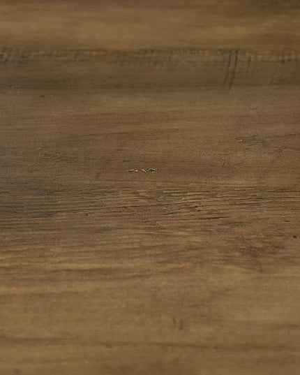 Walker Edison Andre Modern Solid Wood Dining Table, 52 Inch, Rustic Oak - LeafyLoom