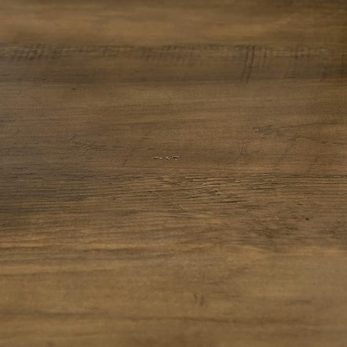 Walker Edison Andre Modern Solid Wood Dining Table, 52 Inch, Rustic Oak - LeafyLoom