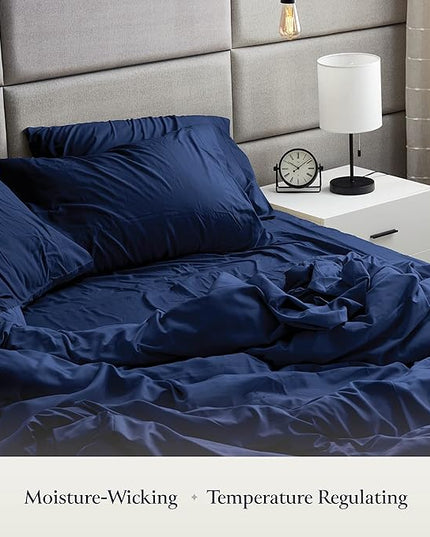 BELADOR Silky Soft Twin Sheet Set - Luxury 4 Piece Bed Sheets for Twin Size Bed, Secure-Fit Deep Pocket Sheets with Elastic, Breathable Hotel Sheets and Pillowcase Set, Wrinkle Free Oeko-Tex Sheets - LeafyLoom
