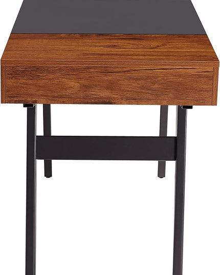 Techni Mobili Expandable Modern Storage Writing Desk, Mahogany - LeafyLoom