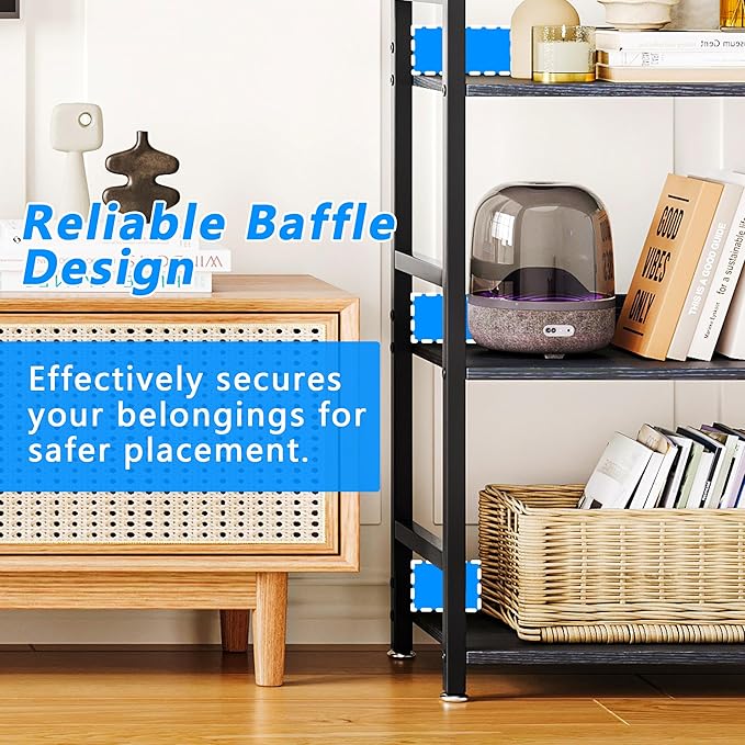 3 Tier Small Black Bookshelf, 120 lbs Weight Capacity, Small Black Bookcase for Small Spaces, Small Space Bookcase for Bedroom, Living Room, Home Office - LeafyLoom