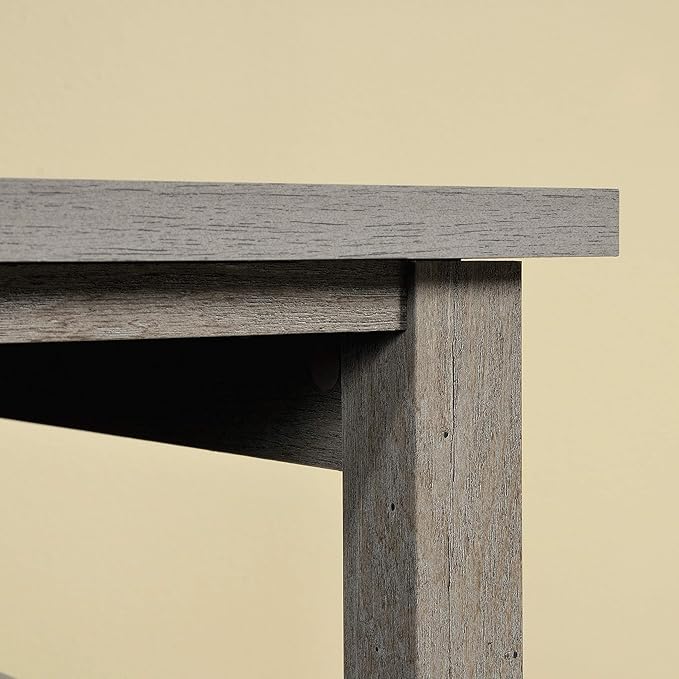 Sauder Cannery Bridge L-Desk, L: 59.06" x W: 59.06" x H: 30.04", Mystic Oak finish - LeafyLoom