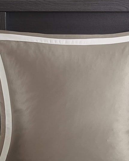 Madison Park Odette Cozy Comforter Set Jacquard Damask Medallion Design - Modern All Season, Down Alternative Bedding, Shams, Decorative Pillow, King(104 in x 92 in), Tan 8 Piece - LeafyLoom
