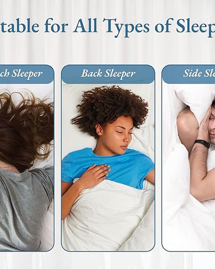 California Design Den Luxury Queen Size Pillow - Adjustable Loft Memory Foam - Soft Down Alternative - Cooling Luxury Hotel Pillows for Back, Stomach or Side Sleepers - Medium Soft, CertiPUR-US - LeafyLoom