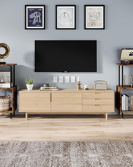 3 Tier Modern Bookshelf, S-Shaped Bookcase,Small Book Shelf for Small Spaces, Unique Bookshelf for Storage Organizer Living Room Bedroom Home Office - LeafyLoom