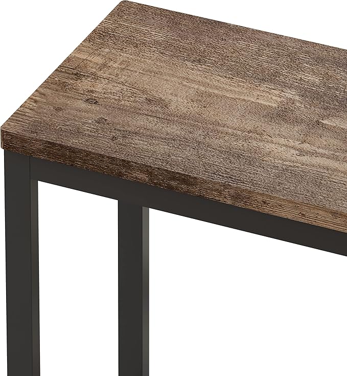 NicBex Kitchen Table Set Dining Room Table Set Modern Design Kitchen Dining Table, Pub Table, Long Dining Table Set with 3 Stools for Kitchen, Apartment, Easy Assembly, Natural - LeafyLoom