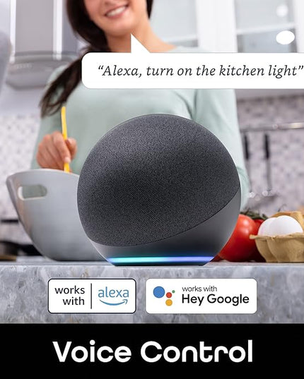 Geeni Smart Light Bulb - Alexa and Google Home Compatible, Amber LED Programmable and Dimmable WiFi Light Bulb, App Controlled (G25-2 Pack) Geeni
