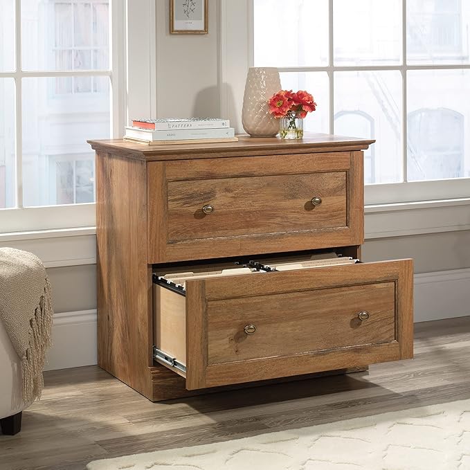 Sauder Barrister Lane Lateral File, L: 32.36" x W: 19.53" x H: 29.76", Sindoori Mango Finish - LeafyLoom