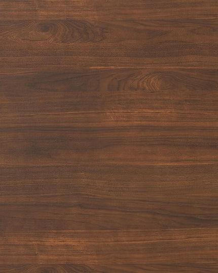 SIMPLIHOME Hunter Dining, Solid Wood Walnut Veneer Tabletop and Powder-Coated Iron Metal Legs in Black Industrial-Style Rectangular Kitchen Table for 4 to 6 People, 66 inches - LeafyLoom