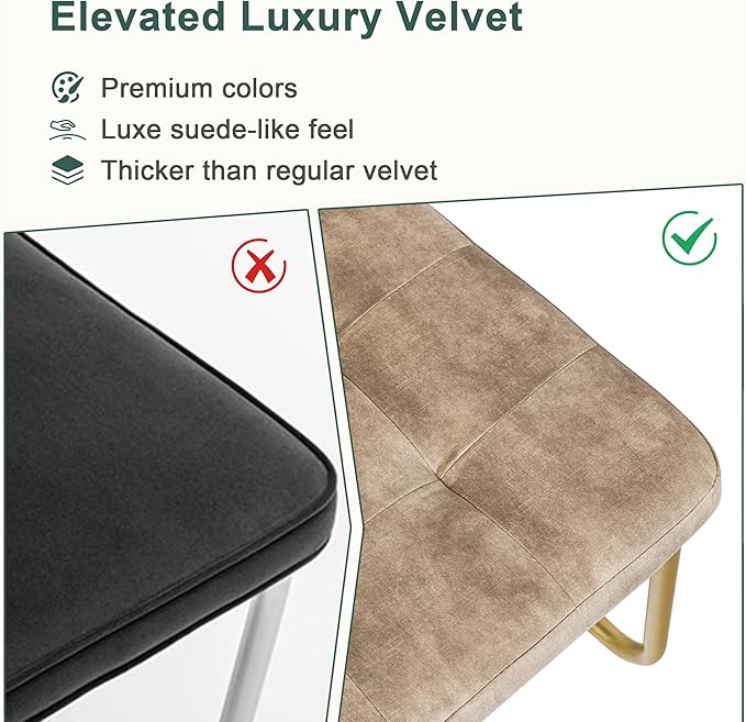 Mid Century Modern Dining Chairs Set of 2, Rattan Cantilever Kitchen Chairs, Dining Room Chairs Light Brown Upholstered, Solid Wood Cane Back, Gold Stainless Chrome Base Heavy Duty - LeafyLoom
