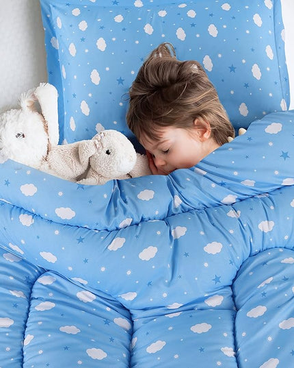 Utopia Bedding All Season Cloud Comforter Set with 2 Pillow Cases, 3 Piece Soft Brushed Microfiber Kids Bedding Set for Boys/Girls, Machine Washable (Twin) - LeafyLoom