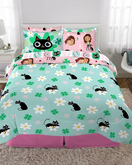 Skydance Luck Kids Bedding Super Soft Comforter and Sheet Set with Sham, 7 Piece Full Size, By Franco - LeafyLoom