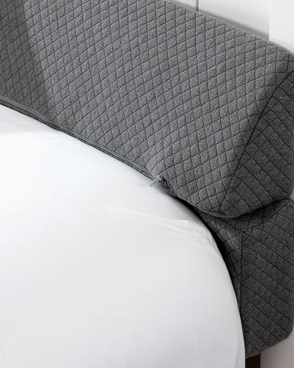 HOMBYS Wedge Pillow Headboard for Bed Gap,Foldable Bed Wedge Gap Filler Twin Size,Matterss Gap Filler,Multi Functional Bed Crack Pillow, Fill The Gap (0-7") Between Your Headboard and Mattress,Grey - LeafyLoom