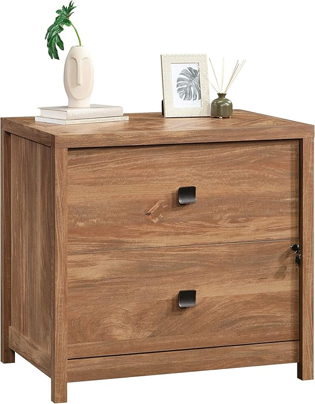 Sauder Cannery Bridge Lateral File, L: 31.73" x W: 22.05" x H: 29.76", Sindoori Mango finish - LeafyLoom