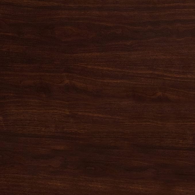 Flash Furniture Glenbrook 48'' Round High-Gloss Walnut Resin Table Top with 2'' Thick Drop-Lip - LeafyLoom
