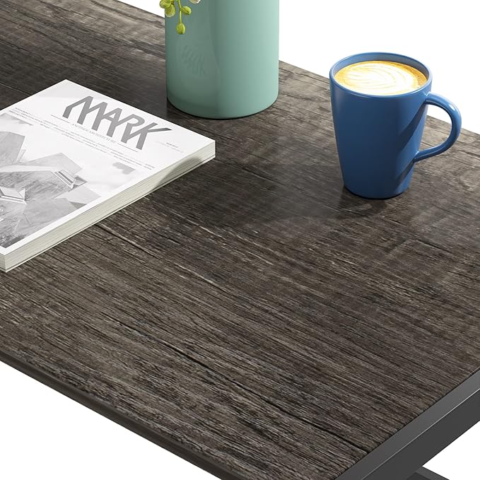 Folding Desk 40'' Computer Desk for Home Office, No Assembly Office Desk Foldable Simple Study Writing Desk Table for Small Spaces(Dark Grey) - LeafyLoom