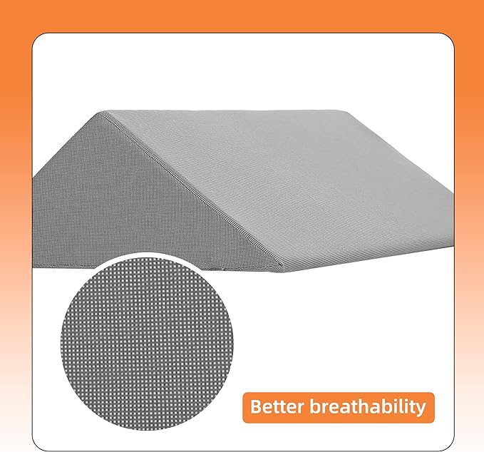 Bed Wedges & Body Positioners (3 in 1), 40 Degree Wedges for Bed Positioning,Positioning Pillows for Elderly, Wedge Pillow for Bed Sores, Side Sleeping, After Surgery, Knees Elevated,Back Pain - LeafyLoom