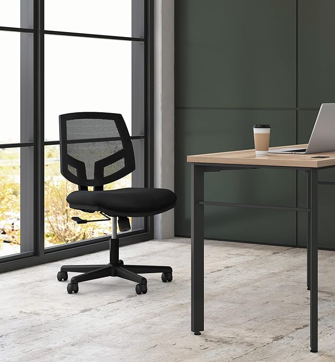 HON H5711 Volt Mesh Computer Chair for Office Desk, Task Chair, Black - LeafyLoom