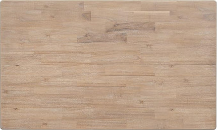 Classic and Traditional Style 6-Piece Dining Room Sets, includes 1 Table, 4 Upholstered Chairs & 1 Bench (Natural Wood Wash), 60" L x 36" W x 30" H - LeafyLoom