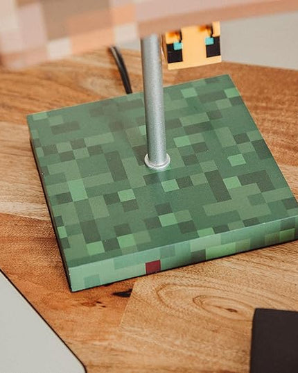 Minecraft Yellow Bee Nest Block Desk Lamp with 3D Bee Puller | Nightstand Table Lamp with LED Mood Light for Bedroom, Desk, Living Room, Playroom | Home Decor Kids Room Essentials | Video Game Gifts - LeafyLoom