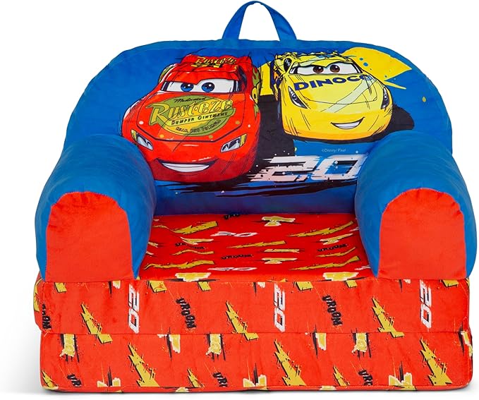 Delta Children Cozee Buddy Flip-Out Kids Chair, Cars - LeafyLoom