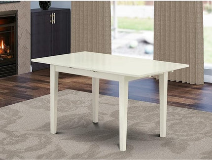 East West Furniture Norfolk Kitchen Rectangle Dining Table Top with Butterfly Leaf, 32x54 Inch, Nft-lwh-t - LeafyLoom