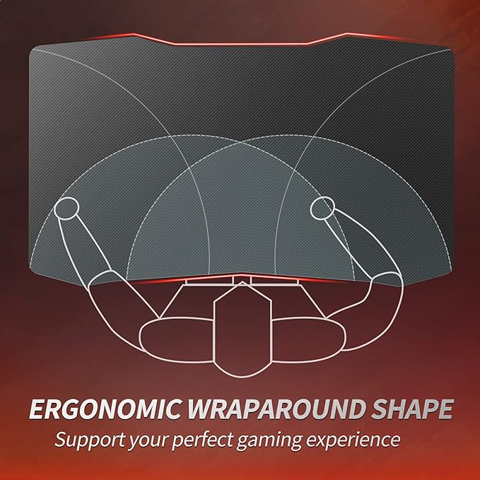 CubiCubi Simple Gaming Desk Z Shaped 40 inch Gamer Workstation, Home Computer Carbon Fiber Surface Gaming Desk PC Table with Headphone Hook - LeafyLoom