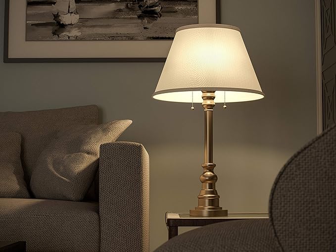 Kenroy Home 30437AB Spyglass Table Lamps, Large, Antique Brass - LeafyLoom