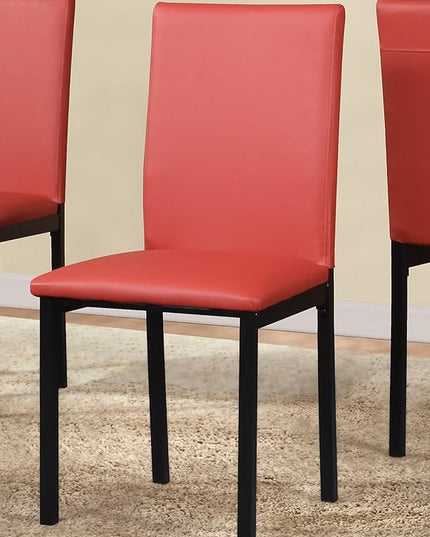 NicBex Haerin-SD-00348-LWJ Dining Chairs, 21.5"x17.5"x36", Red - LeafyLoom