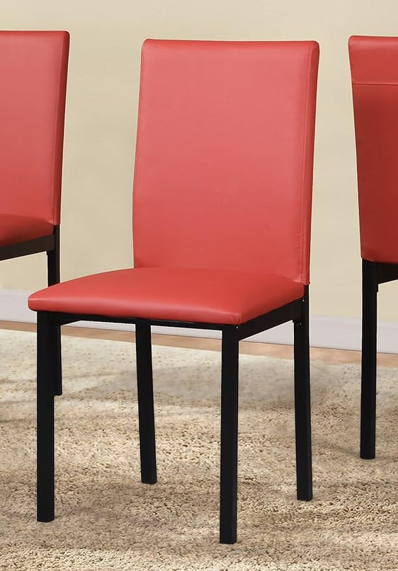 NicBex Haerin-SD-00348-LWJ Dining Chairs, 21.5"x17.5"x36", Red - LeafyLoom